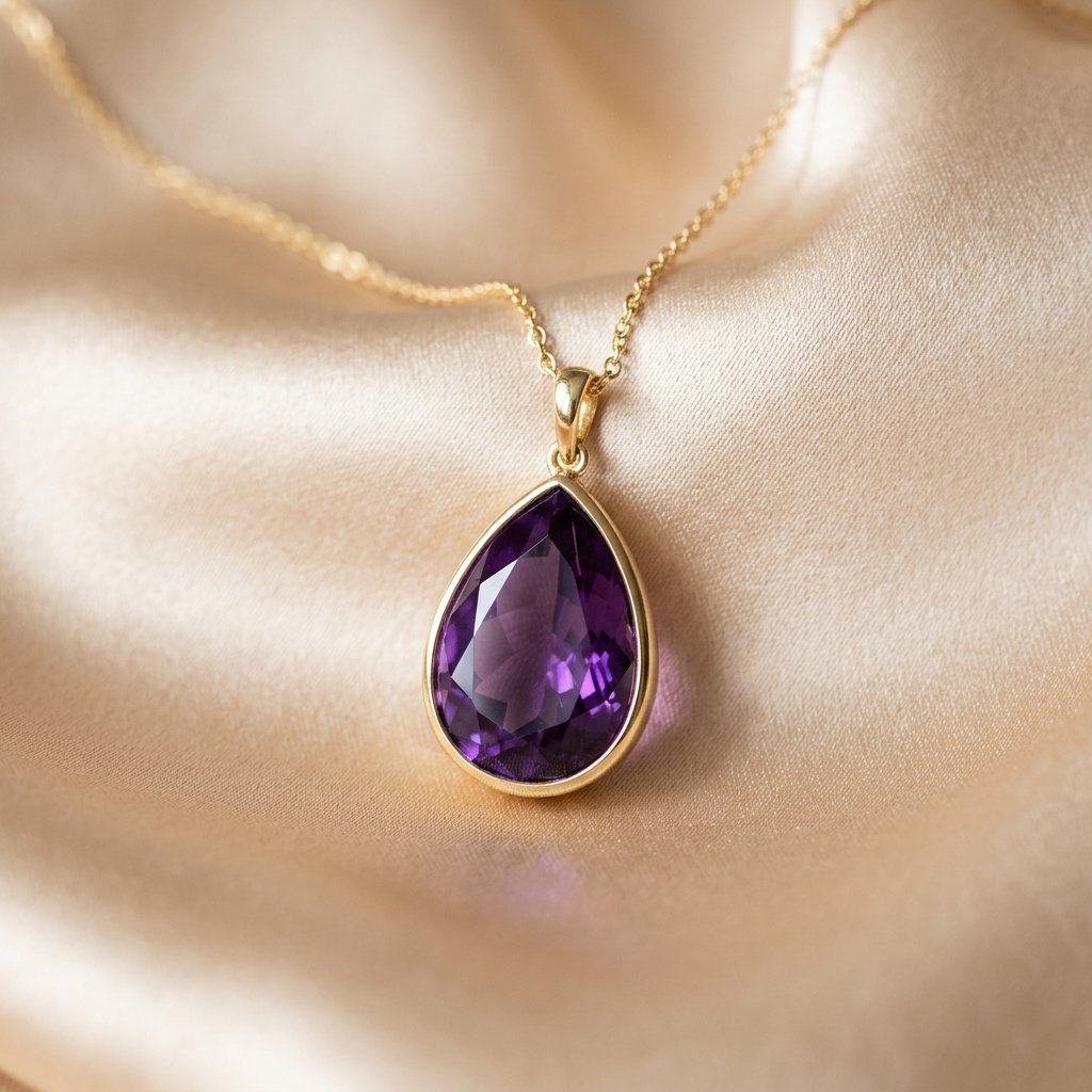 Amethyst Pendant Necklace