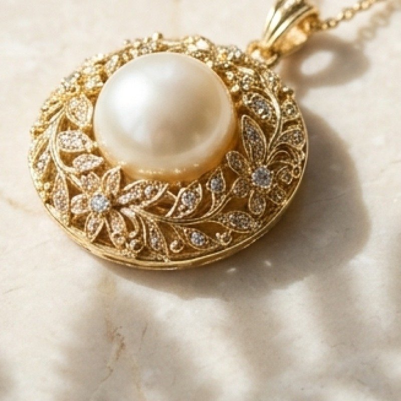 Moonstone Pendant Necklace