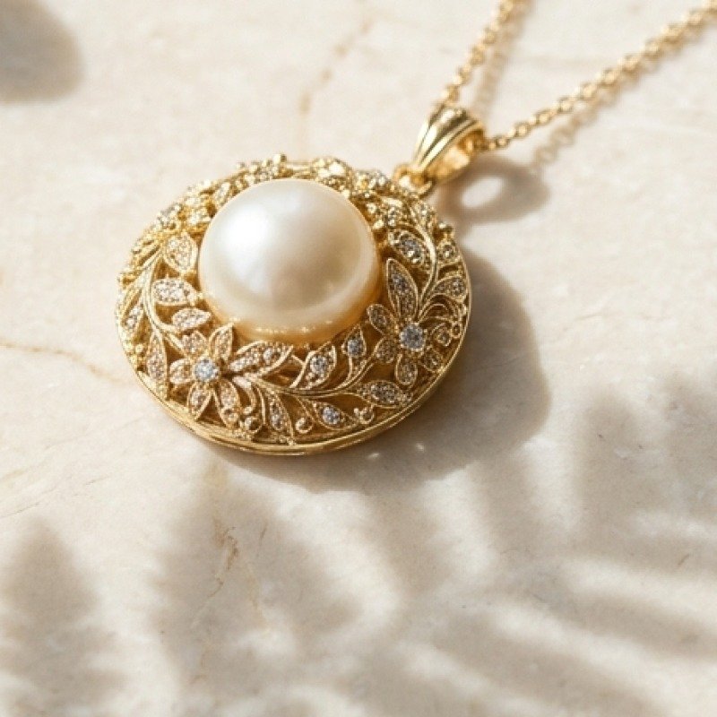 Moonstone Pendant Necklace